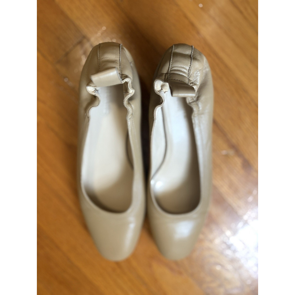 Everlane The Italian Leather Day Heel in Pale Pink sz 10 Women's Elastic Back - Picture 9 of 9